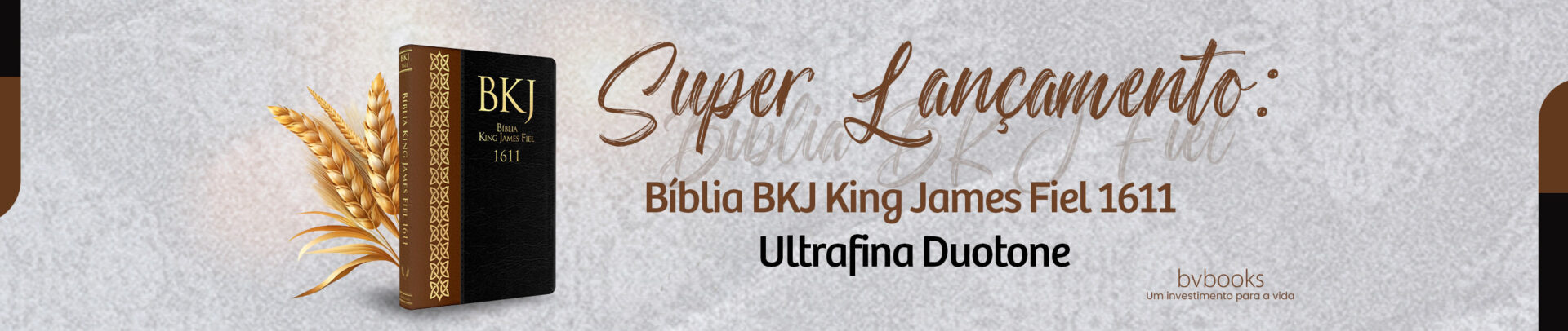 Super Lançamento Bíblia BKJ King James Fiel 1611 Ultrafina Duotone